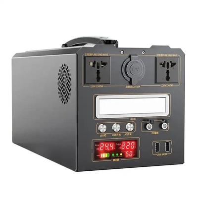 1500W Portable Power Bank Station, Portable 220v Outdoor Power Station Inverter Generator