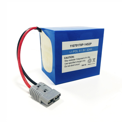 51.8V 32AH Lithium Ion Polymer Battery For Scooter Electric Ebike