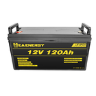 7000 Cycles 12V 120Ah LiFePO4 Battery Pack Low Self Discharge Rate