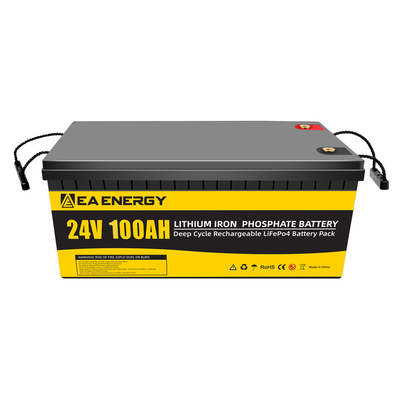 24V 100Ah IP65 Solar LiFePO4 Battery For Home Storage System
