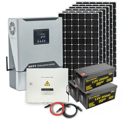 Home 8kW Solar Energy System With MPPT 36V 200Ah Battery Backup Power