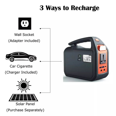 LED Light 200Wh Portable Backup Power Station With Solar Charger、