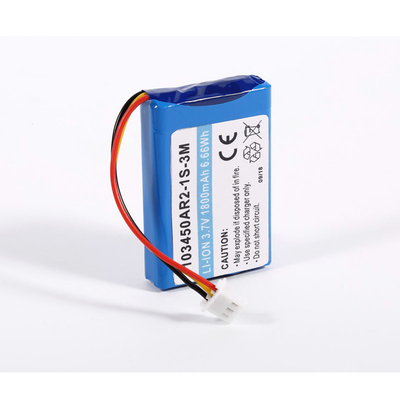 3.7V 103450 Custom Lithium Polymer Battery Pack For GPS Headphone