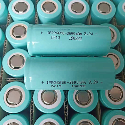 5000 Cycles 3.2V 3400mAh 9.2Wh Li Iron Battery 26650 LiFePO4 Cell